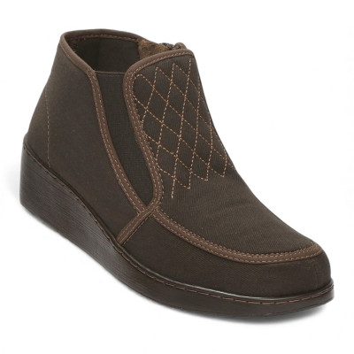 Romulo Bota Textil Caf&eacute; Mujer Talla 36 Ref 3599 